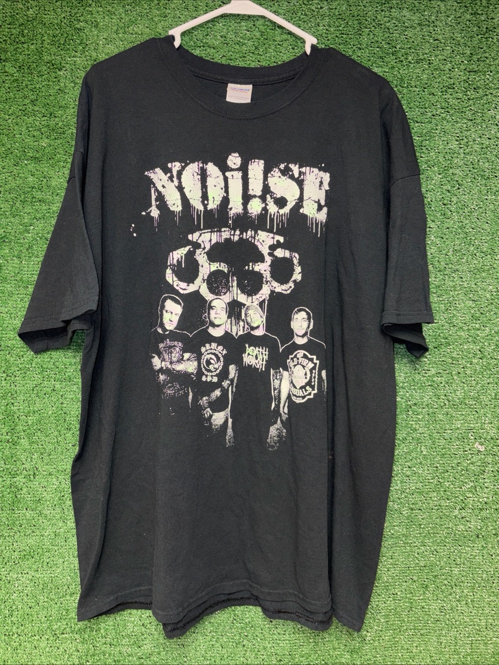vintage Y2K Noi!se Shirt XXL Gildan tag.
